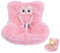 HBSFBH Auto Puppen Sicherheitssitz, Charakter Autositz für Puppen mit weichem pelzigem Kissen, Puppen Sicherheitssitz für den Auto Innenraum, Puppensicherheitssitz, zur Präsentation von 10–17cm