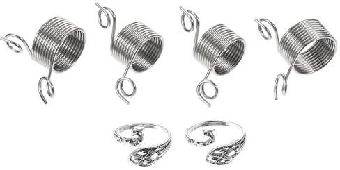 Ipetboom Strumenti per Lavorare Maglia ad Anello Pz Anello per Filato Ditale Anelli Creativi Metallo Lucido per Maglieria e Decorazione