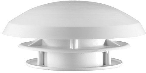 Caralife Dachlüfter Wohnmobil 20 cm weiß Dachstärke 20-45 mm Bohrung 90 mm Insektengitter