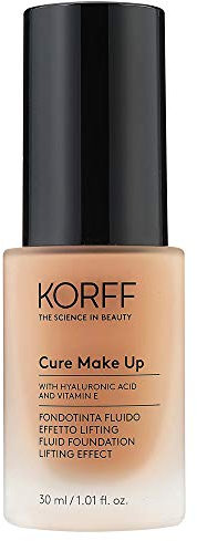 Korff Fondotinta Fluido Effetto Lifting, Formula Anti-età e Lunga Tenuta con Acido Ialuronico, Texture setosa 05, 30ml