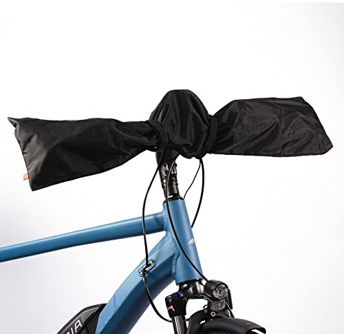 FAHRER Berlin LENKERHAUBE XL Lenkerschutz, Schutzhülle Lenker, extra groß, Fahrradzubehör Lenker, Schwarz