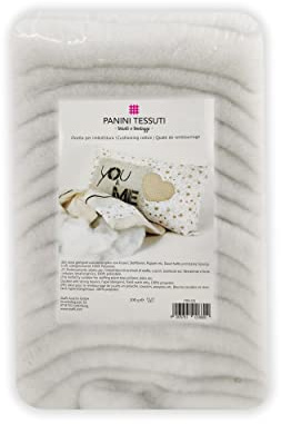 Panini Tessuti, Ovatta confezionata in 100% Poliestere, Pacchetti da 200 g/300 g/1 kg, 1 qtà = 1 Confezione, per Riempimento Tessuti, Imbottitura, Trapunta