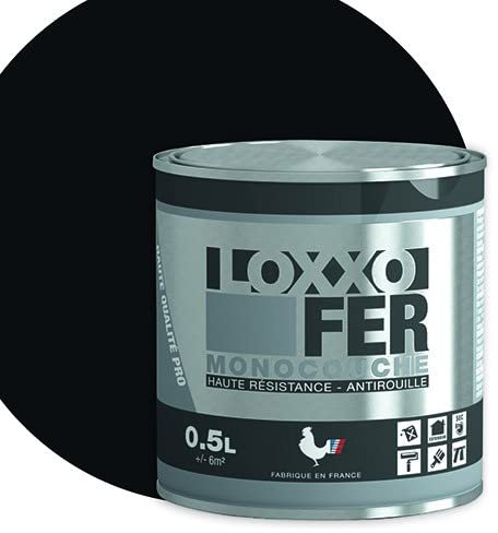 Loxxo - Pintura de hierro antioxidante glicero, 2,5 l, negro, 2,5 L