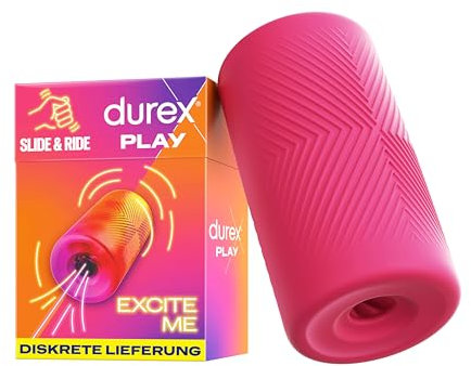 Durex Slide & Ride Masturbationshülle - Weicher & genoppter Masturbation Sleeve - Sexspielzeug für Männer & Paare - Dehnbares & kompaktes Sex Toy, bis zu 50x wiederverwendbar