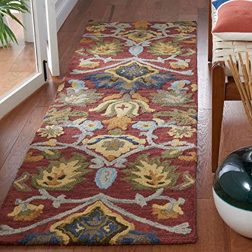 Safavieh Tapis Contemporain pour Salon, Salle à Manger, Chambre à Coucher - Blossum Collection, Tapis à Poil Court, Multi, 76 x 122 cm