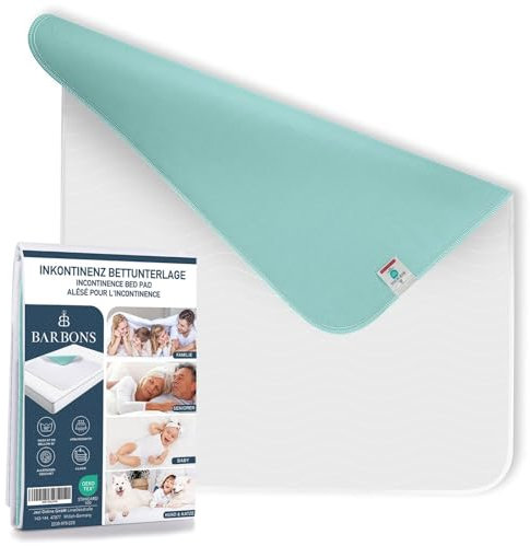 Protector de Colchón Impermeable 60x60 con Absorbente - Empapador Lavable para Incontinencia Adultos y Niños - Salvacamas Reutilizable Transpirable - Ideal para Familia, Bebés y Personas Mayores