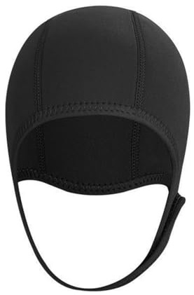 DONGKER Cappuccio da Sub, Cappello da Muta in Neoprene, Cappuccio per Nuoto con Cinturini Regolabili per Il Mento per Uomo e Donna, Canottaggio, Kayak, Vela, Sport Acquatici