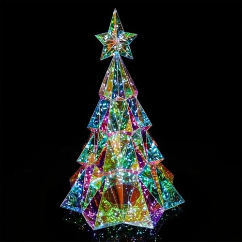 RGB holografiska julfigurer, med 30 ljusinställningar, fjärrstyrd med timerfunktion, väderbeständig och design, 9 fot adaptersladd