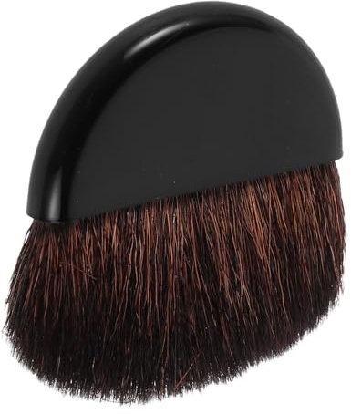 COOPHYA Brocha para Rubor Pequeña de Nailon, Pincel de Maquillaje Facial Portátil de 5 Cm para Polvos y Contorno, Herramienta Multifuncional Adecuado para Viajes y Retoques