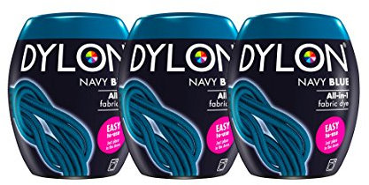 New Dylon Maschinenfärbemittel, 350 g, Marineblau, 3 Stück