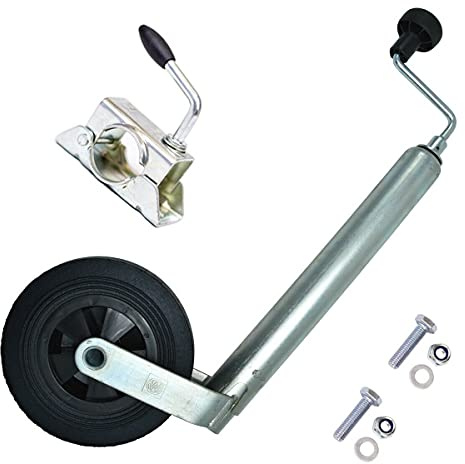 Winterhoff Stützrad Ø48 mm 150 kg inkl. Klemmhalter Kunststofffelge PKW-Anhänger