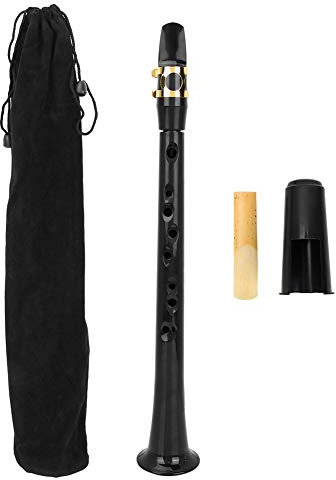 Mini Saxophone Portable, Sax Simple, Saxophone de Poche Portable avec Sac de Roseau, Instrument à Vent en Bois pour Débutants et Amateurs