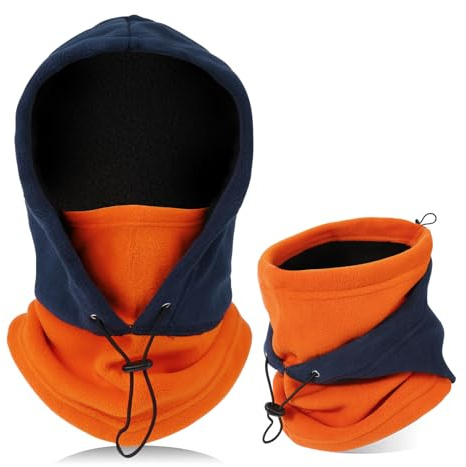 TAGVO Pasamontañas Máscara De Esquí a Prueba De Viento Capucha De Lana Térmica Invierno Uso Multiusos Mascarilla Unisex Cálido ＆ Cubierta Facial Transpirable Calentador De Cuello Pesado para