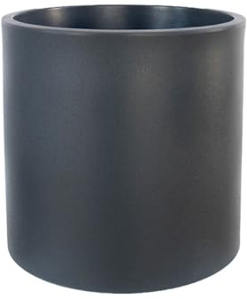 newgarden - Macetero Redondo Hortensia Decorativo para Interior y Exterior. Muy Resistente a los Rayos UV. Maceta Grande para Flores y Plantas Hecho Polietileno en España (30 cm, Antracita)