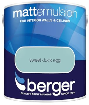Berger Sweet Duck Egg Matt Emulsion Paint 2.5L