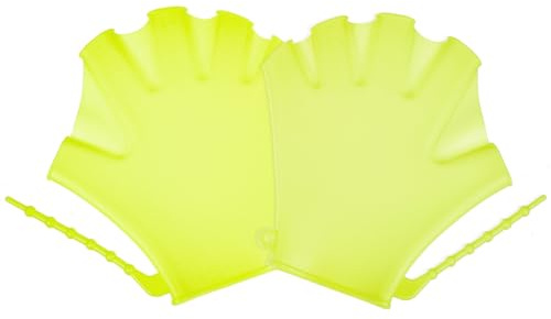 HAKIDZEL Guantes de Natación de Silicona Correa Ajustable y Diseño Que Mantiene la Forma Palma, Ideales para Entrenamiento en Piscina y Buceo