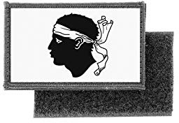 Patch ecusson imprime badge drapeau corse corsica