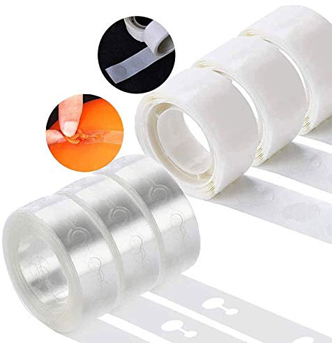 Andiker Klebepunkte für Ball und Girlanden, 3 Dekorationsstreifen-Set und 3 Klebeband mit Doppellöchern für Geburtstag, Party, Hochzeit, Weihnachten