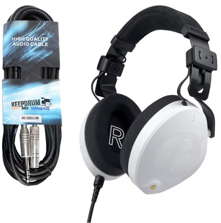 RØDE Rode NTH-100 - Auriculares de estudio cerrados con cable alargador keepdrum, color blanco