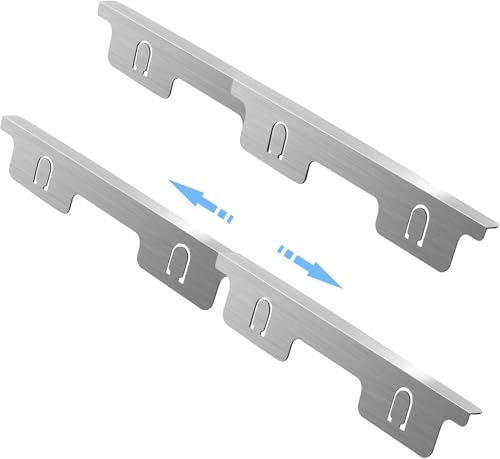 Stainless Steel Stove Gap Covers Kitchen Stove Counter Gap Covers, Oven Side Gap Filler, Range Trim Kit, Stove Guards, Heat Resistant and Easy to Clean, Adjustable Length13.8 to 27.5