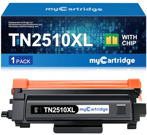 MYCARTRIDGE TN2510XL toner kompatibel med Brother TN2510 XL TN-2510 för HL-L2400DW HL-L2400DWE DCP-L2620DW MFC-L2800DW MFC-L2827D MFC-L2835DW MFC-L2860DW (svart 1-pack)