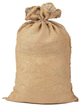Sac en jute naturel, Sacs Toile de Jute, Sac Toile Jute Premium, Sacs Pommes de terre Toile Jute, Sacs de Pommes de Terre Réutilisables Solides pour Le Stockage des Aliments, Le Jardinage, 52 x 74 cm