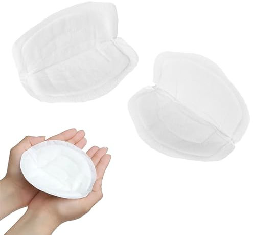 Stilleinlagen Baumwolle Einweg - 80 Stück Saugfähig Atmungsaktiv, Einzeln Verpackt, für Stillende Mütter