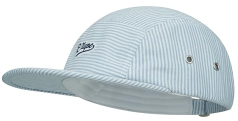 CLAPE Casquette de Baseball Homme Femme Casquette 5 Panneaux Bord Plat Reglable Coton Running Chapeau à Visière Soupl Bleu Blue BSAP2526