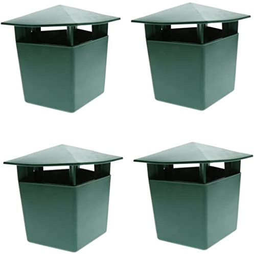 Dorccsi Trampa para babosas (4 Unidades), para Interior y Exterior, de plástico, de 5 x 4 Pulgadas, para niños y Mascotas, decoración de jardín, para atrapar Caracoles.