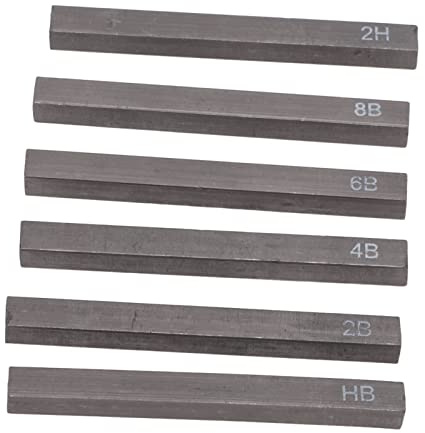 TOPINCN Kolpennor Skisspennor, Kol Grafit Ritningsset 6 St 2B 4B 6B, for