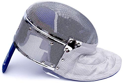 LEONARK Fäktning Saber Mask Fäktningshjälm CE 350N-certifierad National Grade Masque (Fast, L)