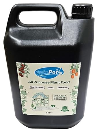 All Purpose Plant Food Mineral Fertiliser for AutoPot Watering Systems 5 Litres One-Part Dilution Promotes Healthy Growth Leaves Minimal Sediment