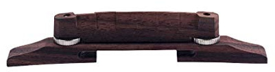 Alnicov Archtop Jazz Guitar Bridge 6 Cuerdas Palisandro Ajustable Pulgar Ruedas Puente de Guitarra