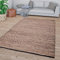 TT Home Wohnzimmer Teppich Kurzflor Handgeknüpft Meliertes Boho Design Modern, Farbe: Beige Braun Anthrazit, Größe:160x230 cm