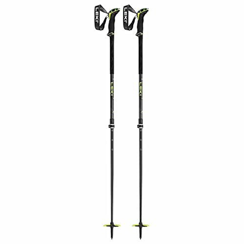 LEKI Guide - Bastoncini da Sci, 110-150 cm, Colore: Nero