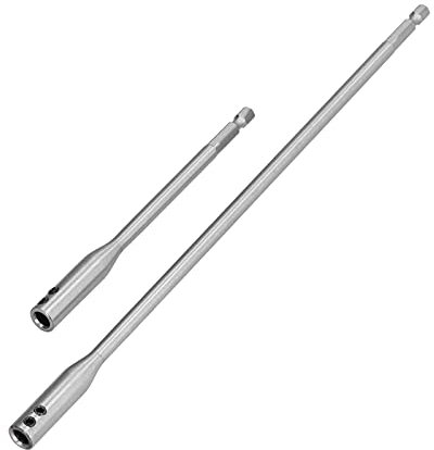 Extensor de Vástago de 1 4 Pulgadas Extensión de Broca de Pala de Madera Extensión de Broca de Acero de Alto Carbono Acero de Alto Carbono Acabado Preciso Pulido Durable Extensor