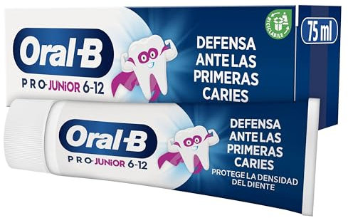 Oral-B Pro Junior Disney Stitch Pasta De Dientes Para Niños, Elimina La Placa y Previene las Caries, Dentífrico Para Niños de 6 a 12 Años, Sabor a Menta Suave, 75 ml