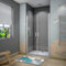 Mamparas de Ducha Puerta Abatible Doble 5mm (96-100) x185cm