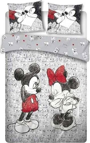 JSG Minnie & Mickey Duvet Cover Bed 135 cm