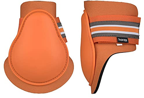 HORZE Pferde Streichkappen Adepto, 2er Set, Orange, C