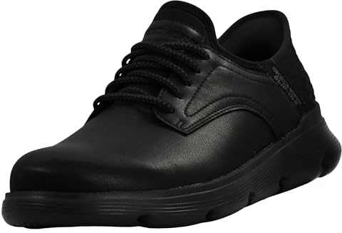 Skechers Garza Gervin - Scarpe da uomo senza allacciatura, nero, 41.5 EU