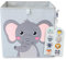 wonneklein Aufbewahrungsbox Kinder - 33x33x33 cm - Faltbare Spielzeugkiste mit Tiermotiv - Ordnungsbox für Kallax Regal - Kinderzimmer Aufbewahrung - Elli Elefant
