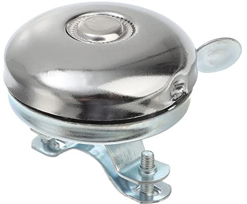 BESPORTBLE Classic Bike Bell, Vintage Bicycle Bell Retro Metal Ring Cycling Bike Handlebar Bell Loud Bicycle Ring Bell for Mountain Road and Racing Bikes (Silver)