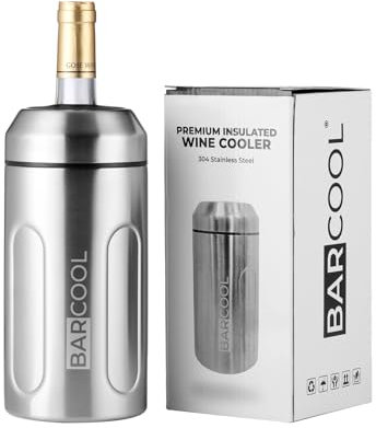 Barcool Wine Cooler - Stylish Insulated Wine Bottle Cooler for Red, White, and Champagne | Condensation-Free Design | Great Gifts for Men & Women