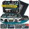 technocraft ABS Werkzeugkoffer Pro Chrome 152-teilig - Premium Werkzeug Set inkl. Schraubendreher, Zangen, Bits, Tragegurt, Kniekissen uvm. - 13,6kg | Schweizer Marke