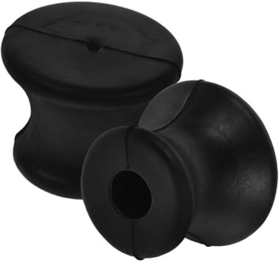 OUNONA Support Pour En Caoutchouc, Lot De 2 Pièces, Base Antidérapante En Caoutchouc, Fixation Sécurisée à Vis, Compatible Des Chakras, Pour Contemplation Et Thérapie Sonore Portative