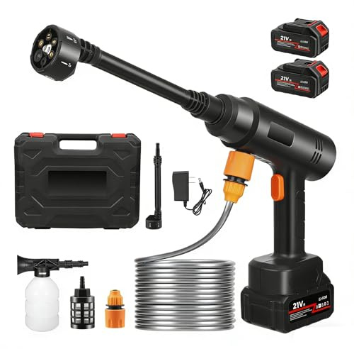 Rondella ad alta pressione con ugello multiplo tubo e batterie pressure washer pistola ad acqua