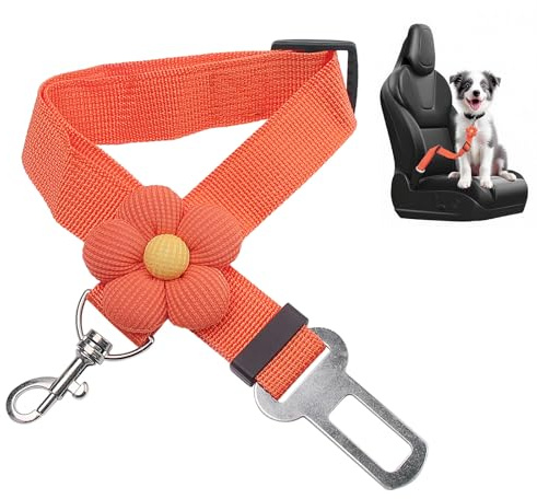 MewZoo Dog Seat Belts for Cars, Dog Car Seat Belt Adjustable Harness