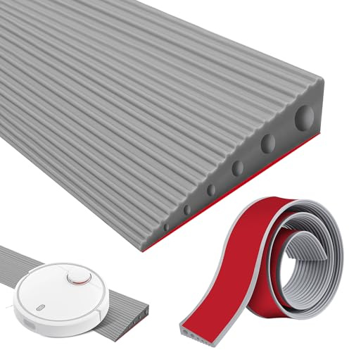 Niuny Rampa de Umbral de Puerta de Goma Rampa para Bordillos Rampas para Silla de Ruedas Autoadhesiva 4x10x90cm Antideslizante Transición Umbral para Sillas de Ruedas Aberturas de Puertas y Baño