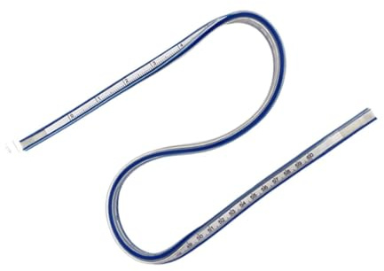 drburpily Flexibel kurvlinjal Ritverktyg Viktigt tillbehör för kreativ teknik och mjuka mätuppgifter Ritverktyg Linjal Flexibel böjd, 60 cm